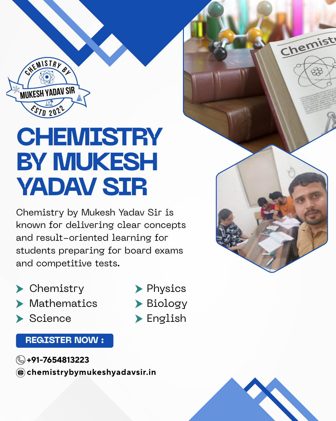 Best Chemistry Teacher in tilak nagar